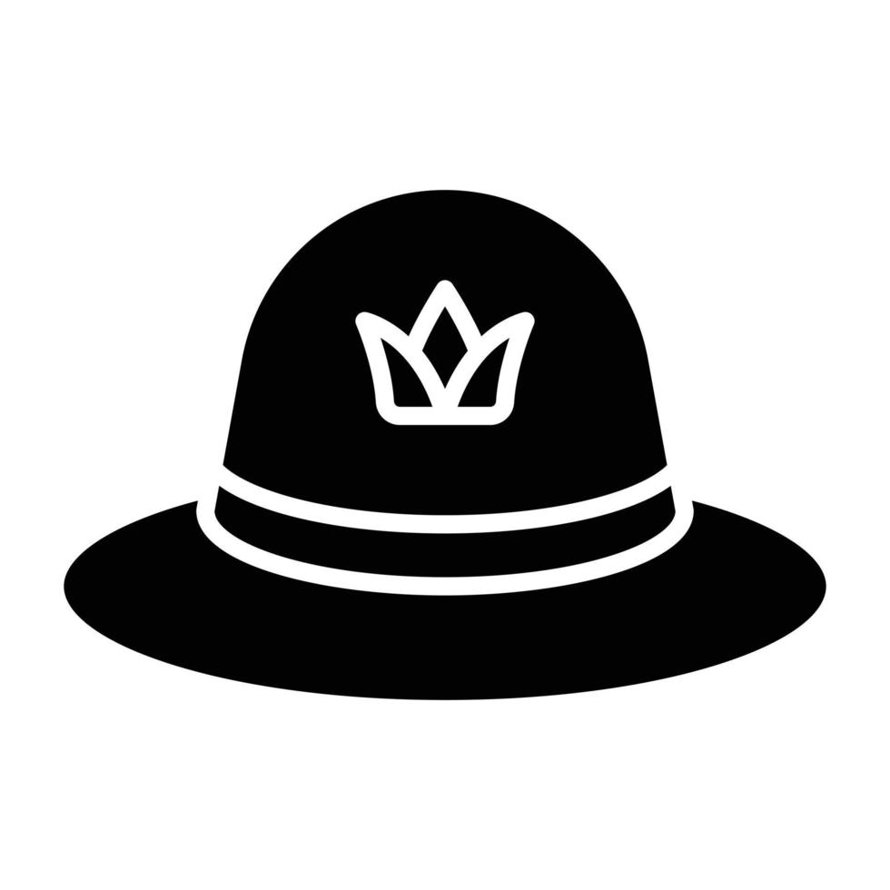 Farming Hat Icon Style vector