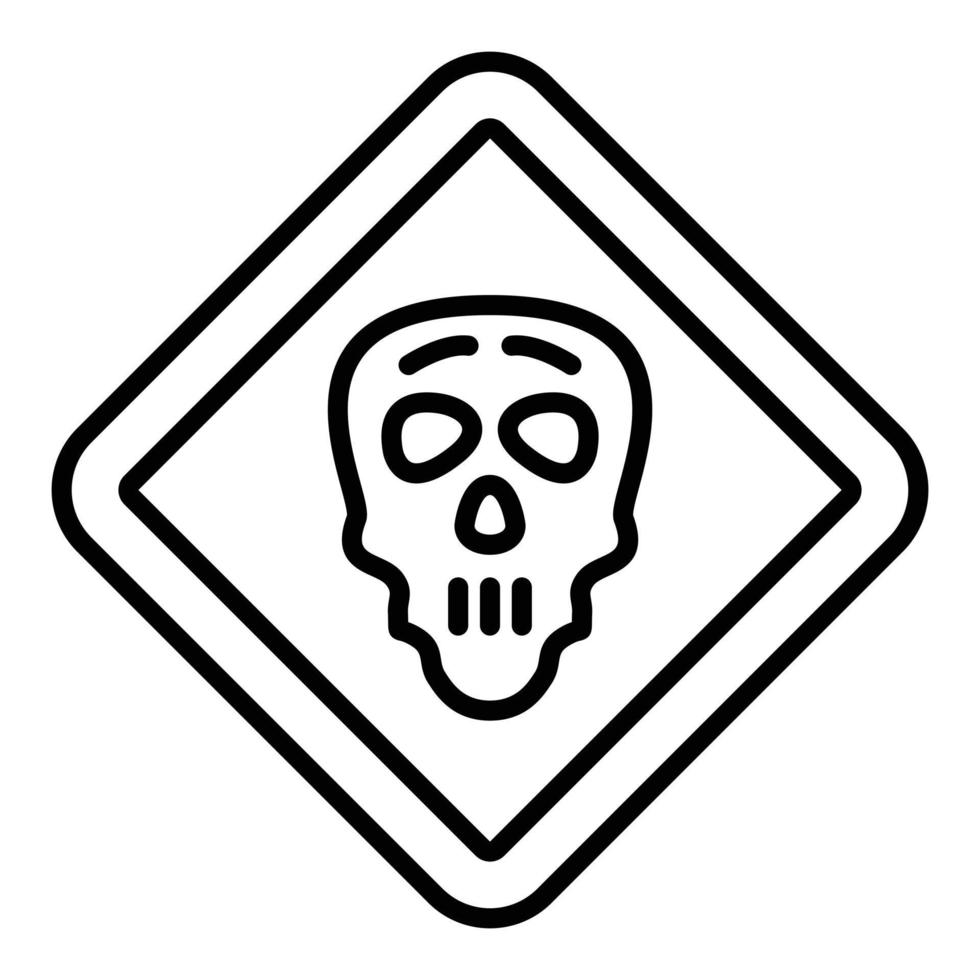 Danger Sign Icon Style vector