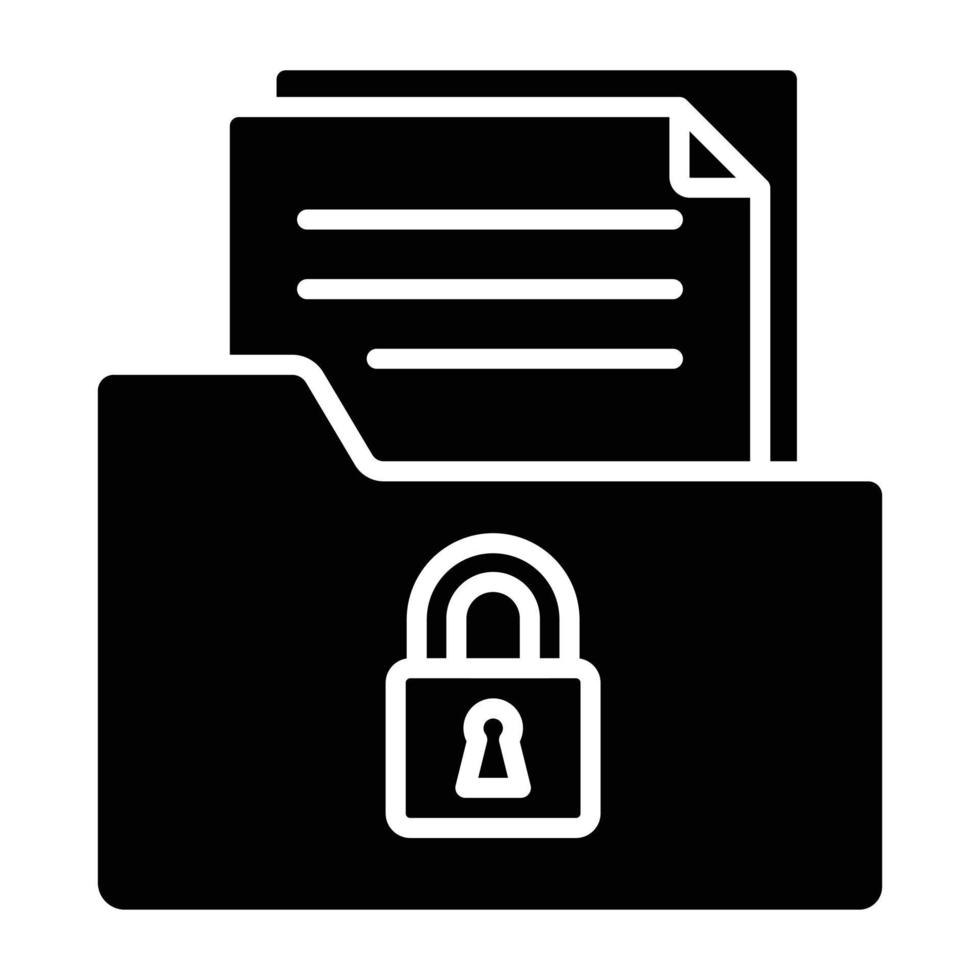 Confidential Icon Style vector