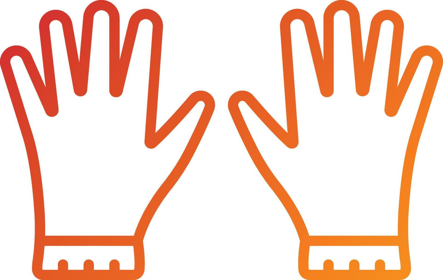 Hand Gloves Icon Style vector
