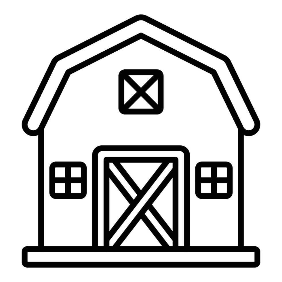 Barn Icon Style vector