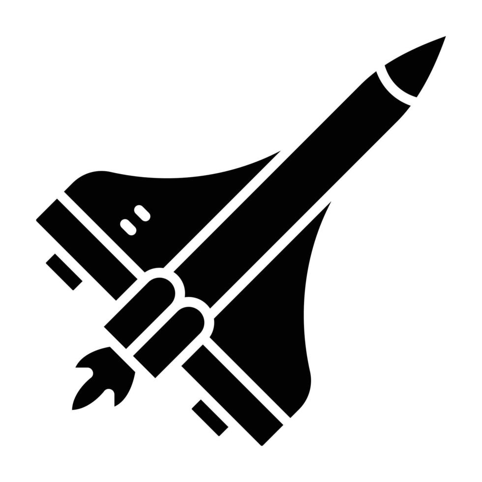 Space Shuttle Icon Style vector