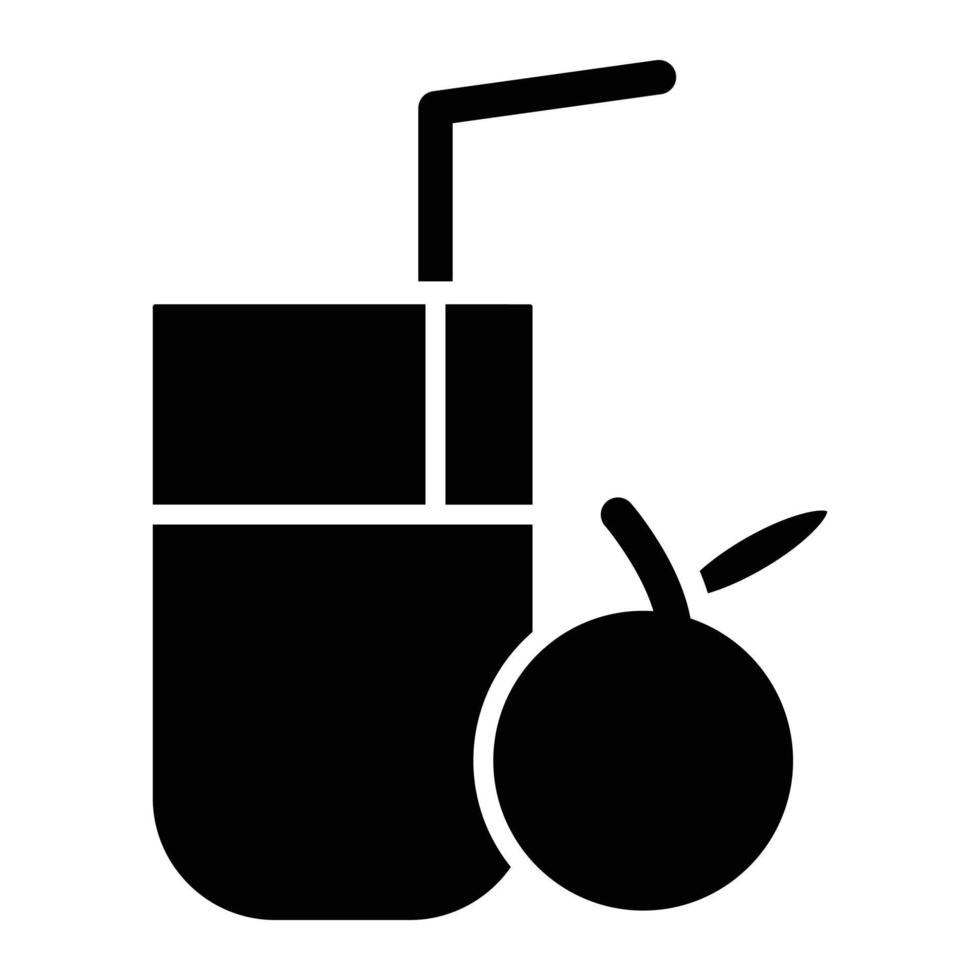 Orange Juice Icon Style vector