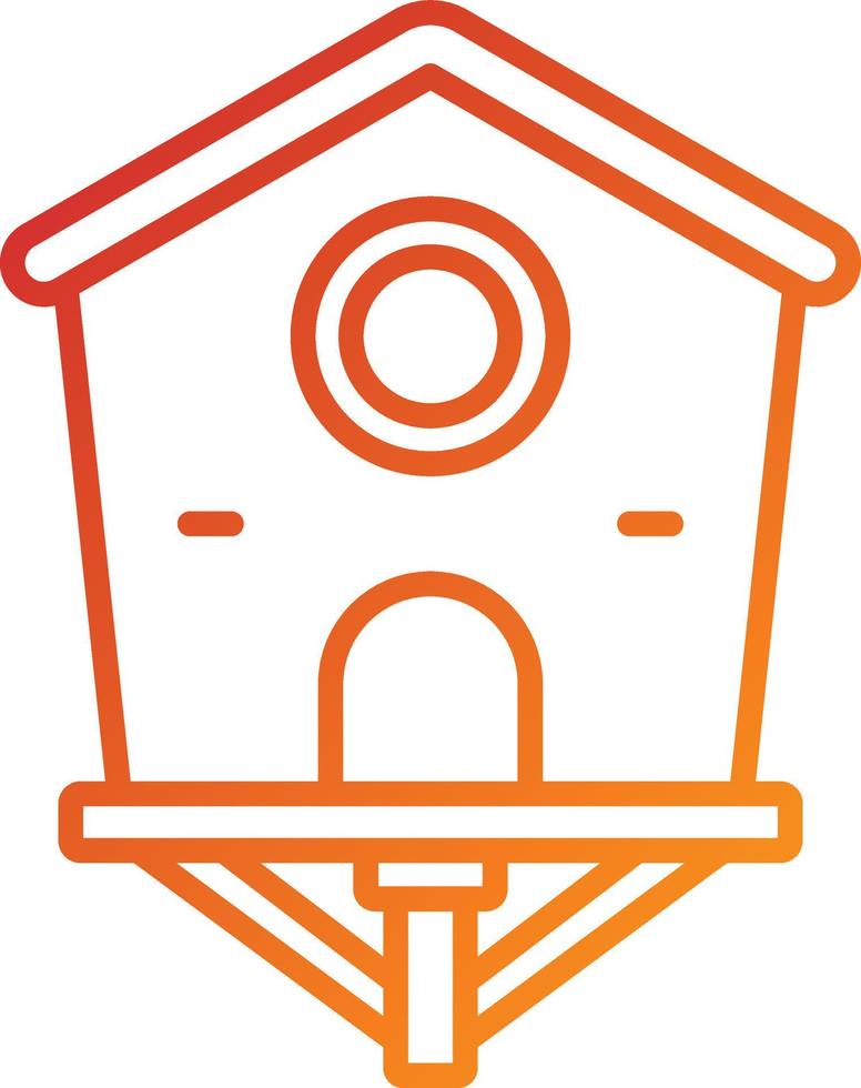 Bird House Icon Style vector