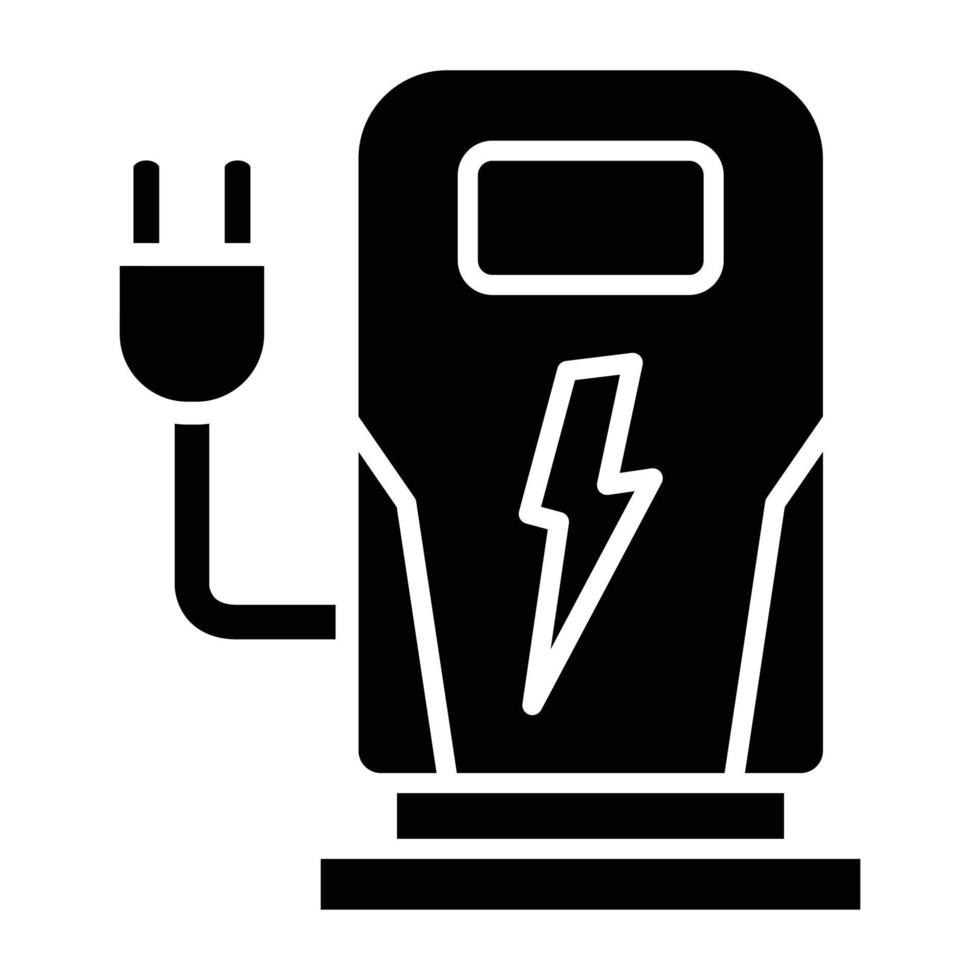 Charging Station Icon Style vector