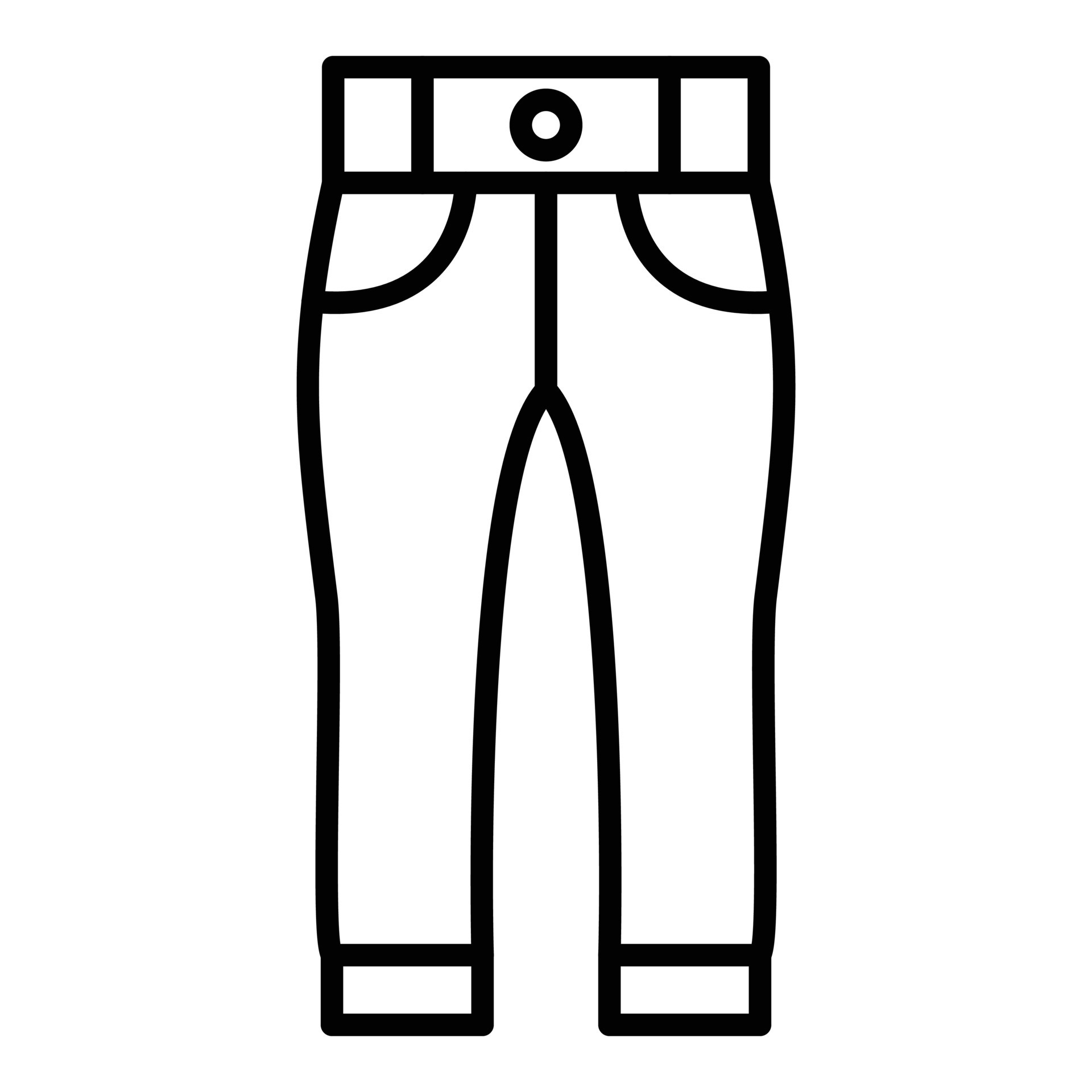 Pants icons. Men's jeans or pants sign icons. Clothing symbol. Vector  illustration 15601888 Vector Art at Vecteezy