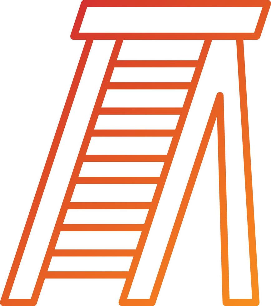 Stepladder Icon Style vector