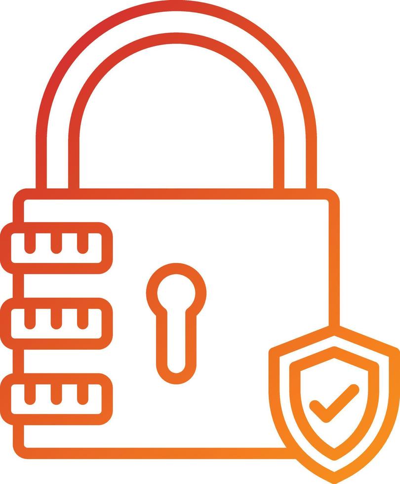 Password Locked Icon Style vector