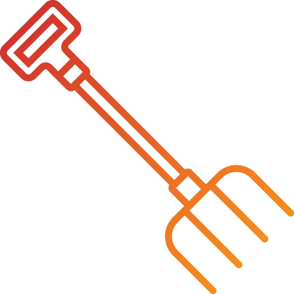 Farm Fork Icon Style vector