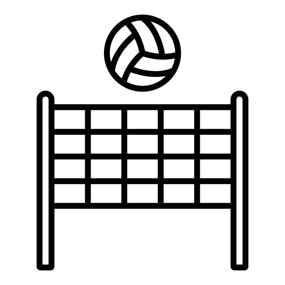 Volleyball Net Icon Style 8328599 Vector Art at Vecteezy