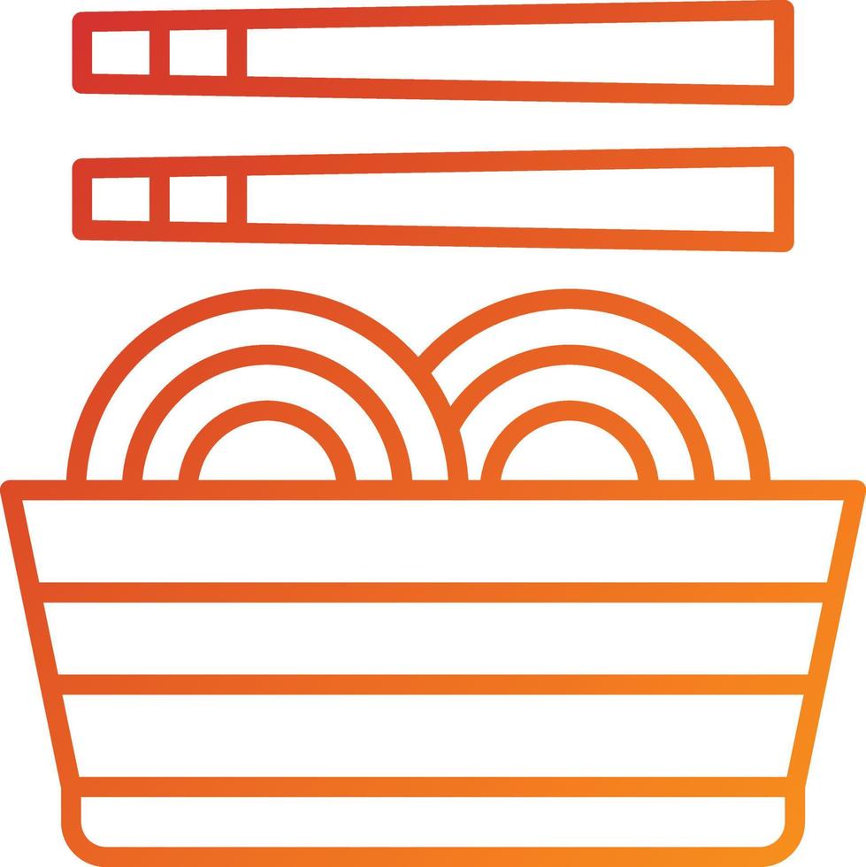 estilo de icono de pasta vector