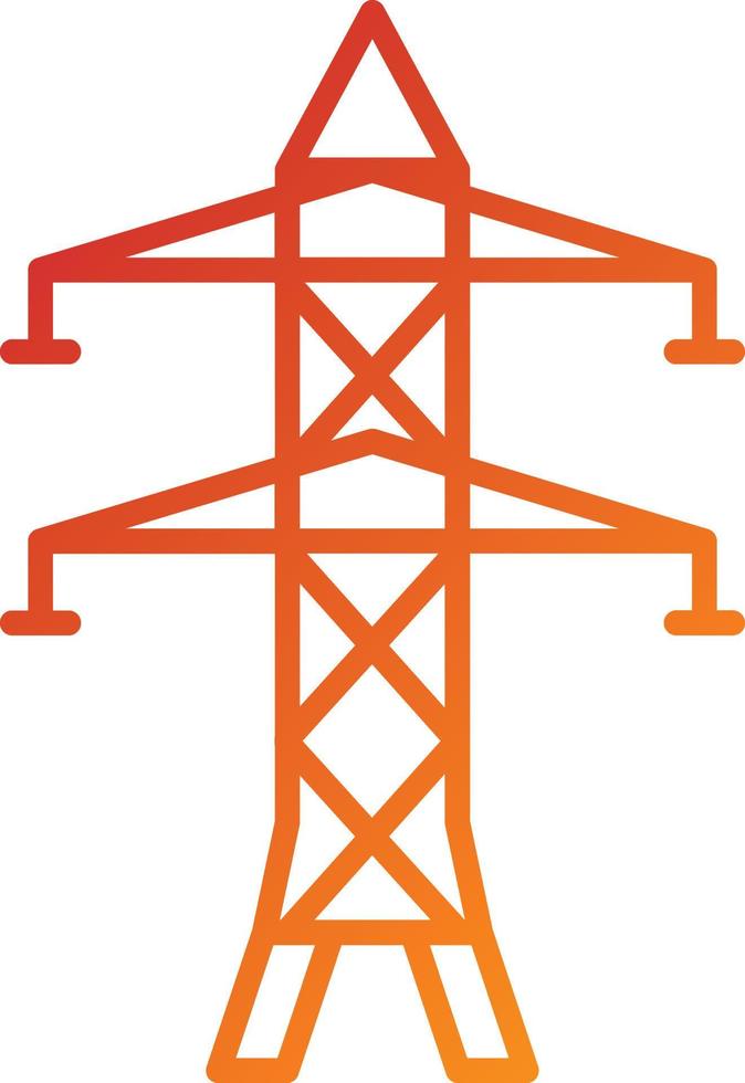 estilo de icono de energía eléctrica vector