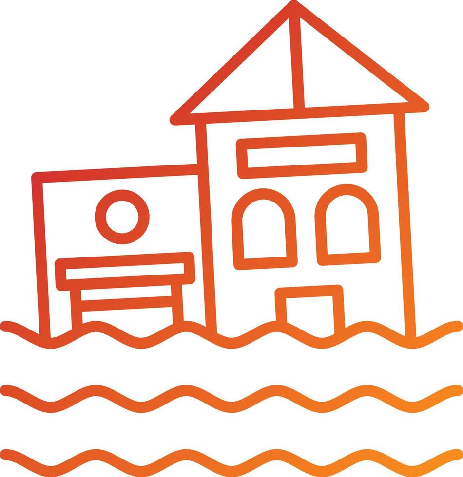 Flood Icon Style vector
