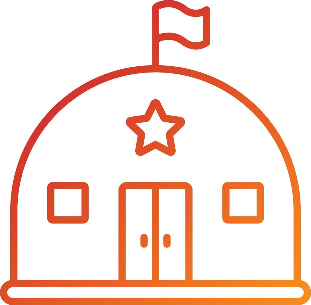 Army Military Base Icon Style vector