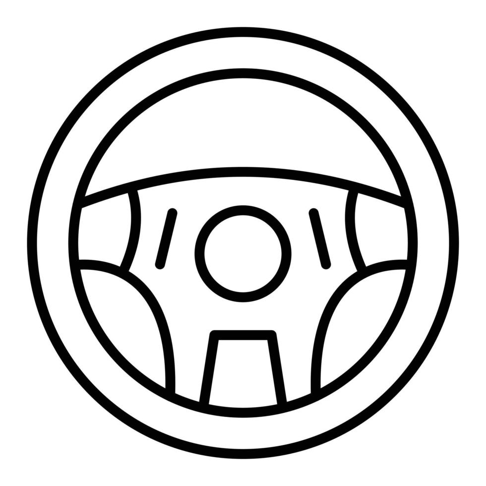 Steering Wheel Icon Style vector