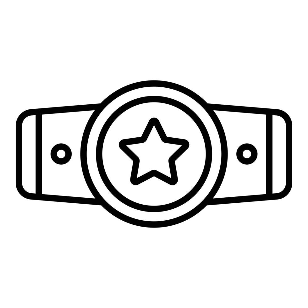 Champion Belt Icon Style vector