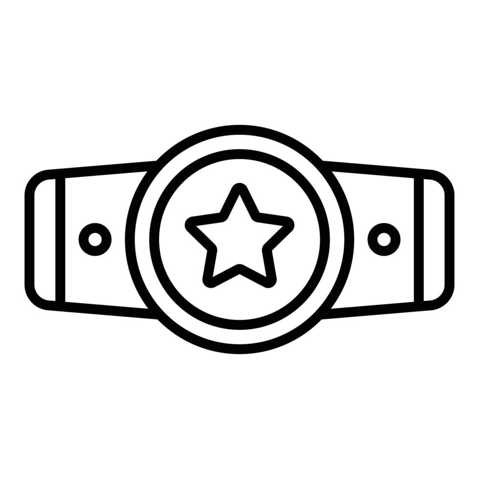 Champion Belt Icon Style vector