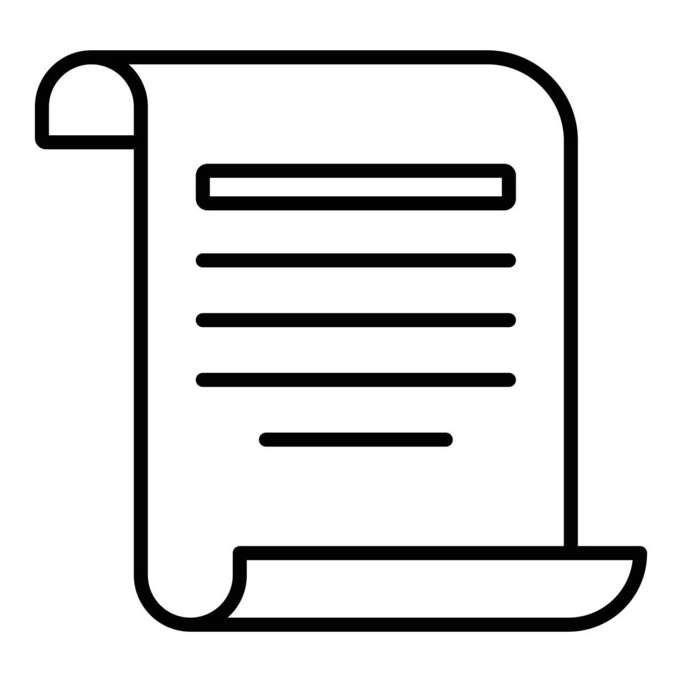 Pirate Scroll Icon Style vector