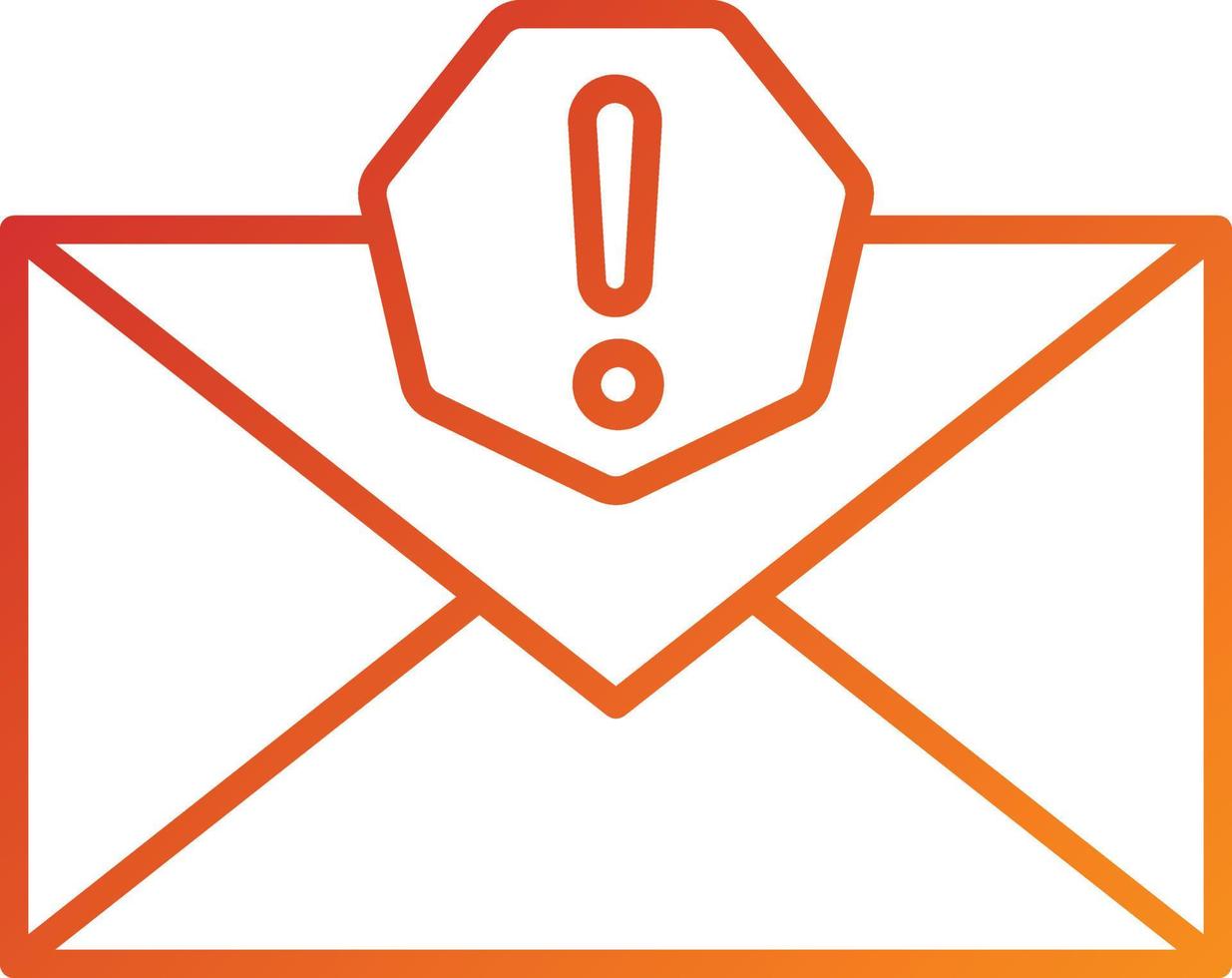 Spam Email Icon Style vector