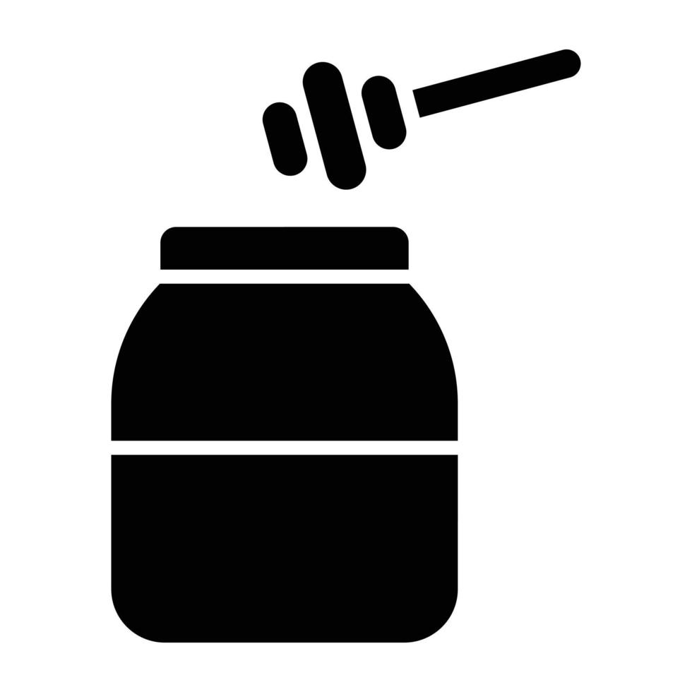 Honey Jar Icon Style vector