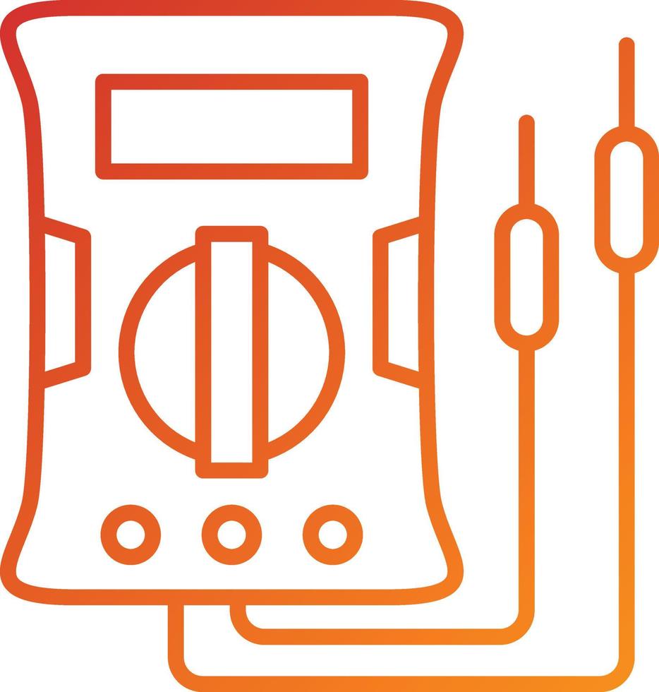 Voltmeter Icon Style vector