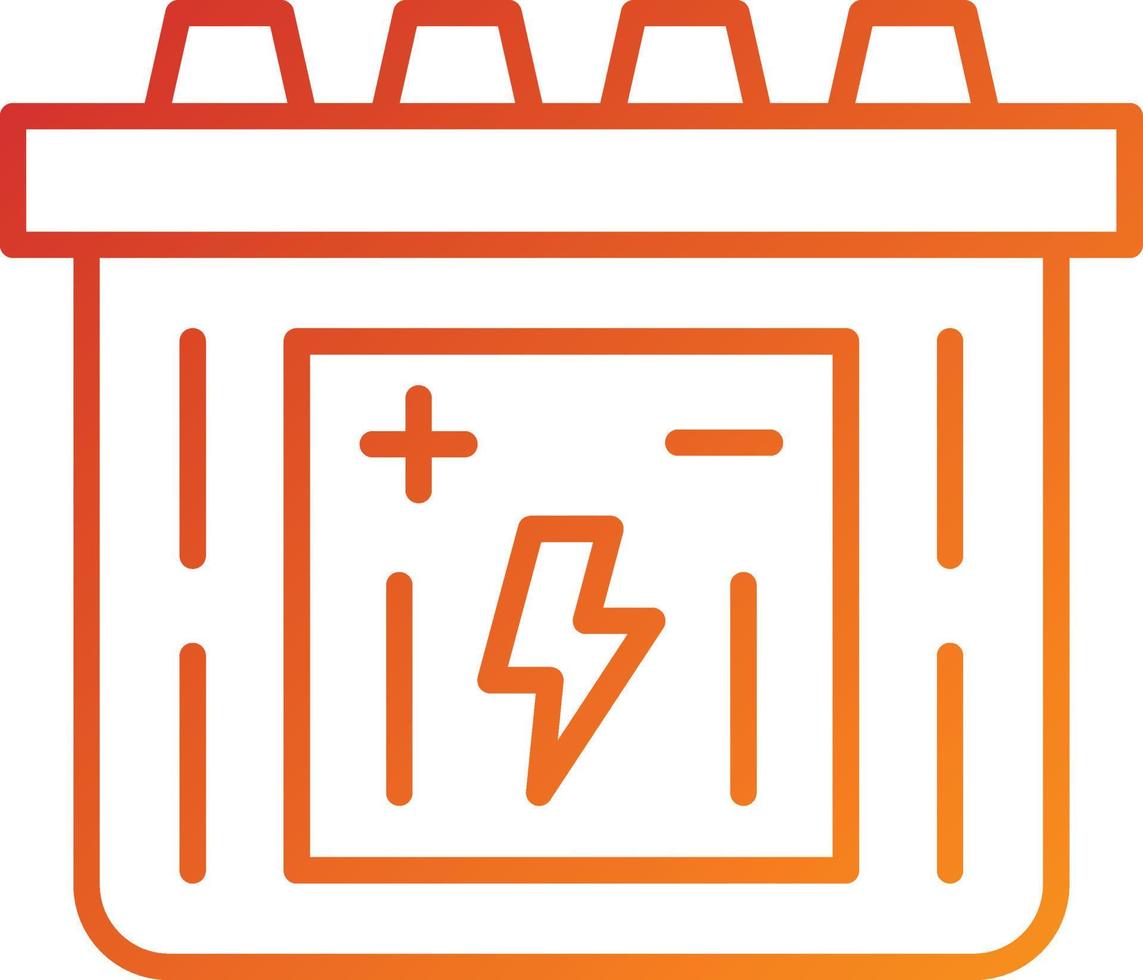 Accumulator Icon Style vector