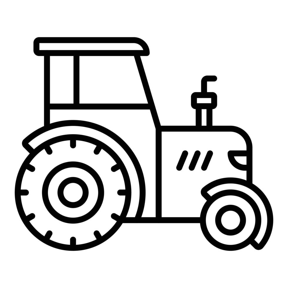 Tractor Icon Style vector