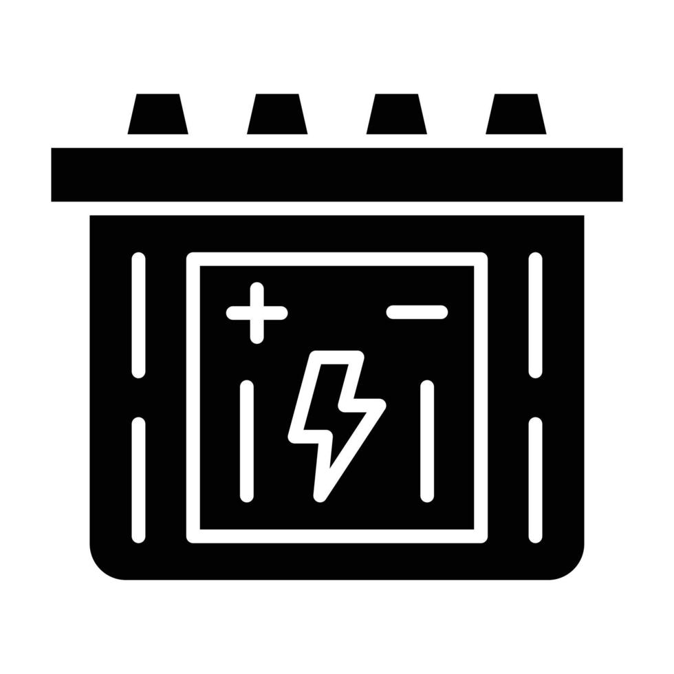 Accumulator Icon Style vector