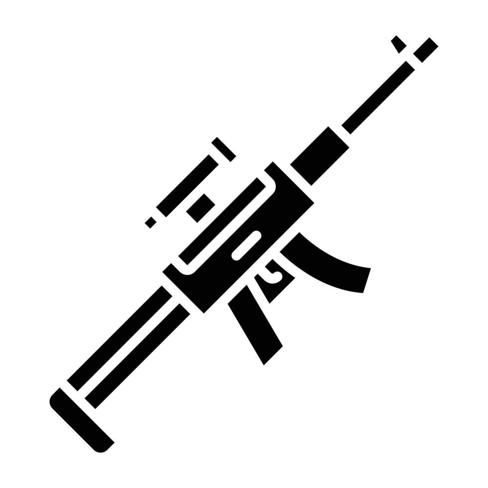 estilo de icono de rifle de francotirador vector
