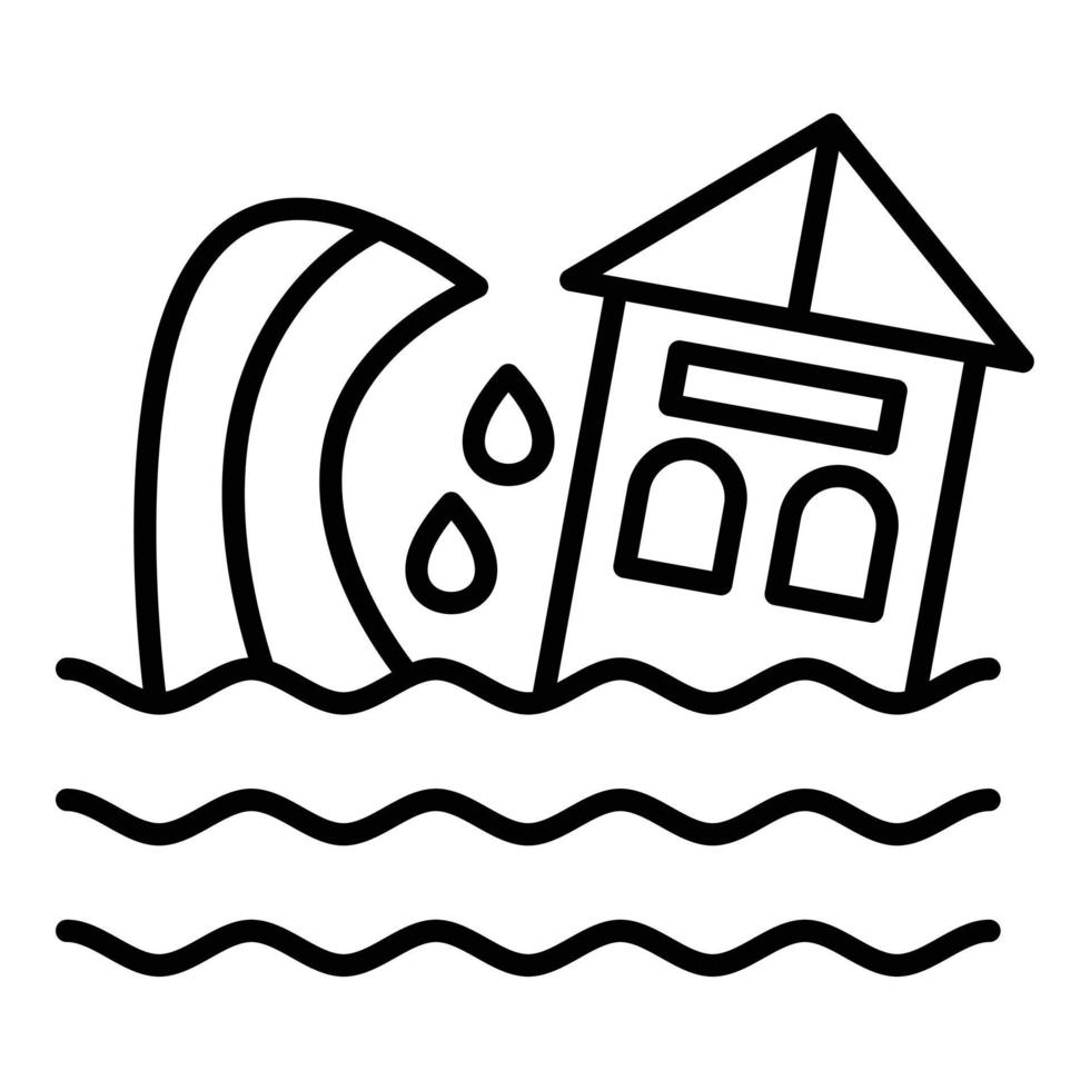 Tsunami Icon Style vector