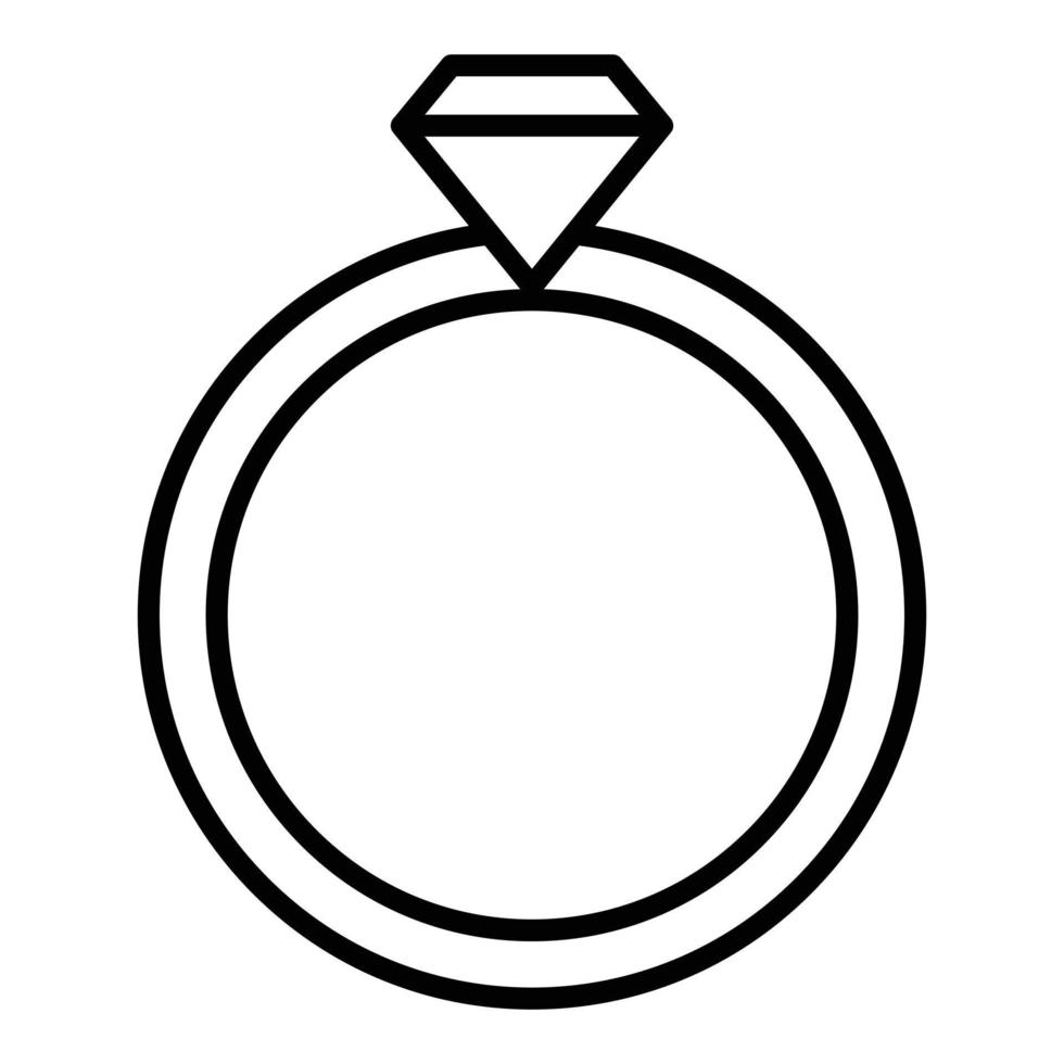 Wedding Rings Icon Style vector