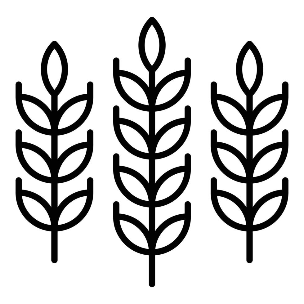 Wheat Icon Style vector
