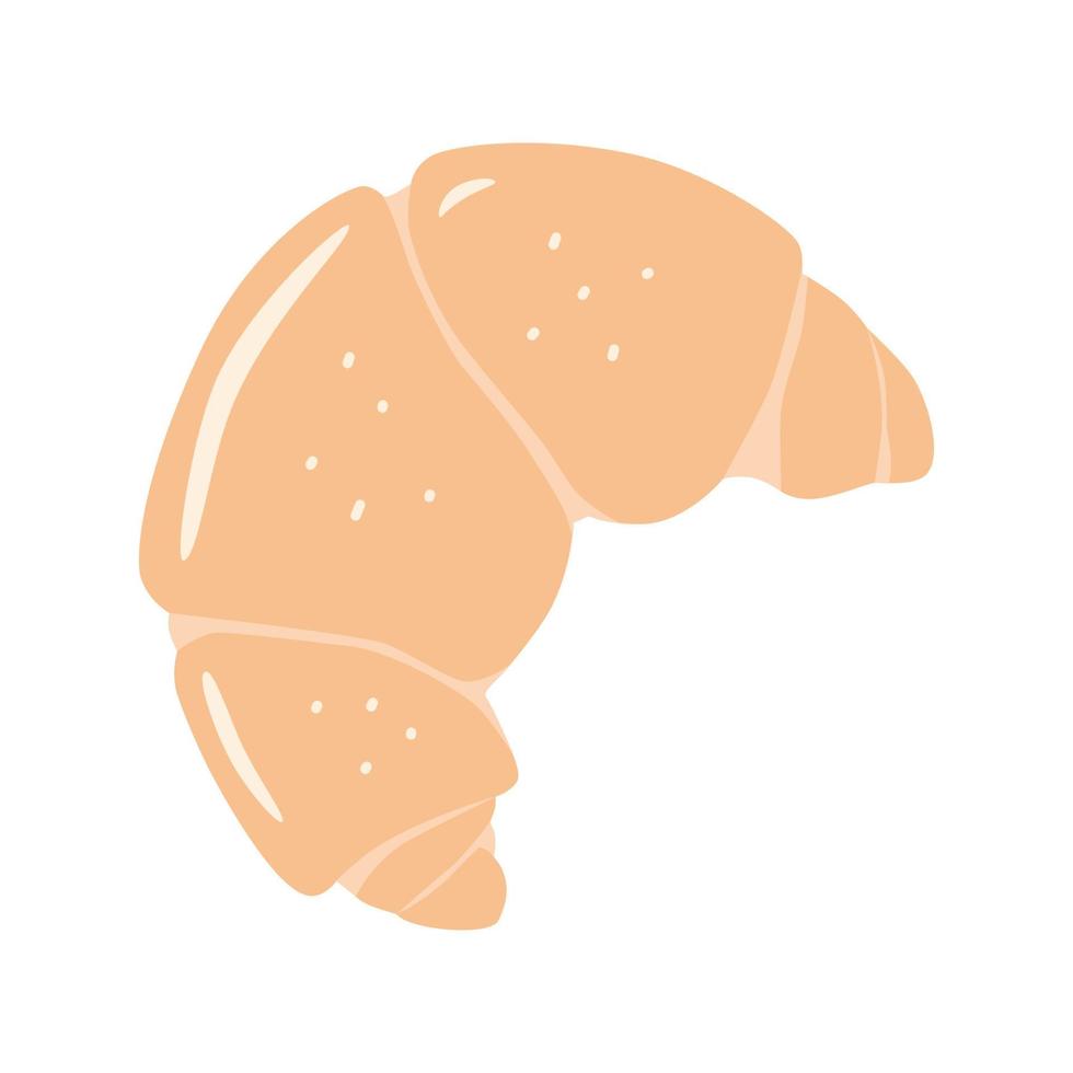 croissant vector mano dibujar ilustración