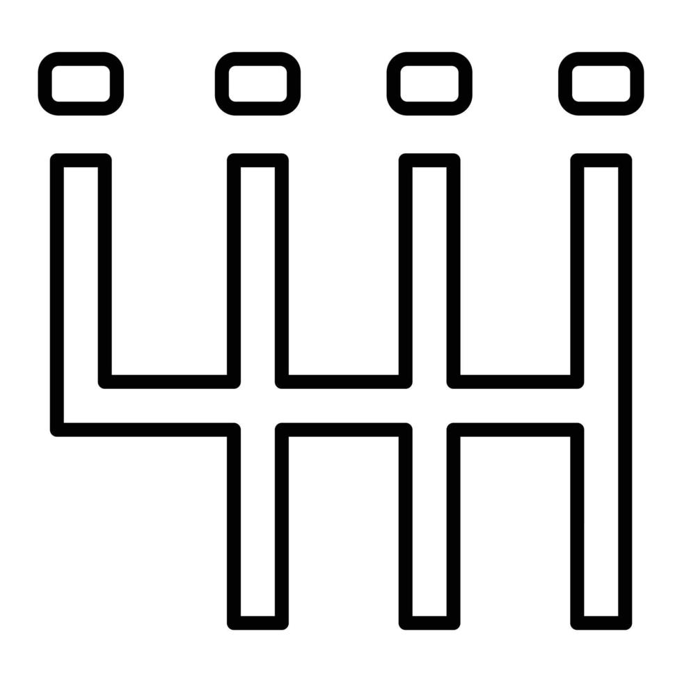 Gearshift Icon Style vector
