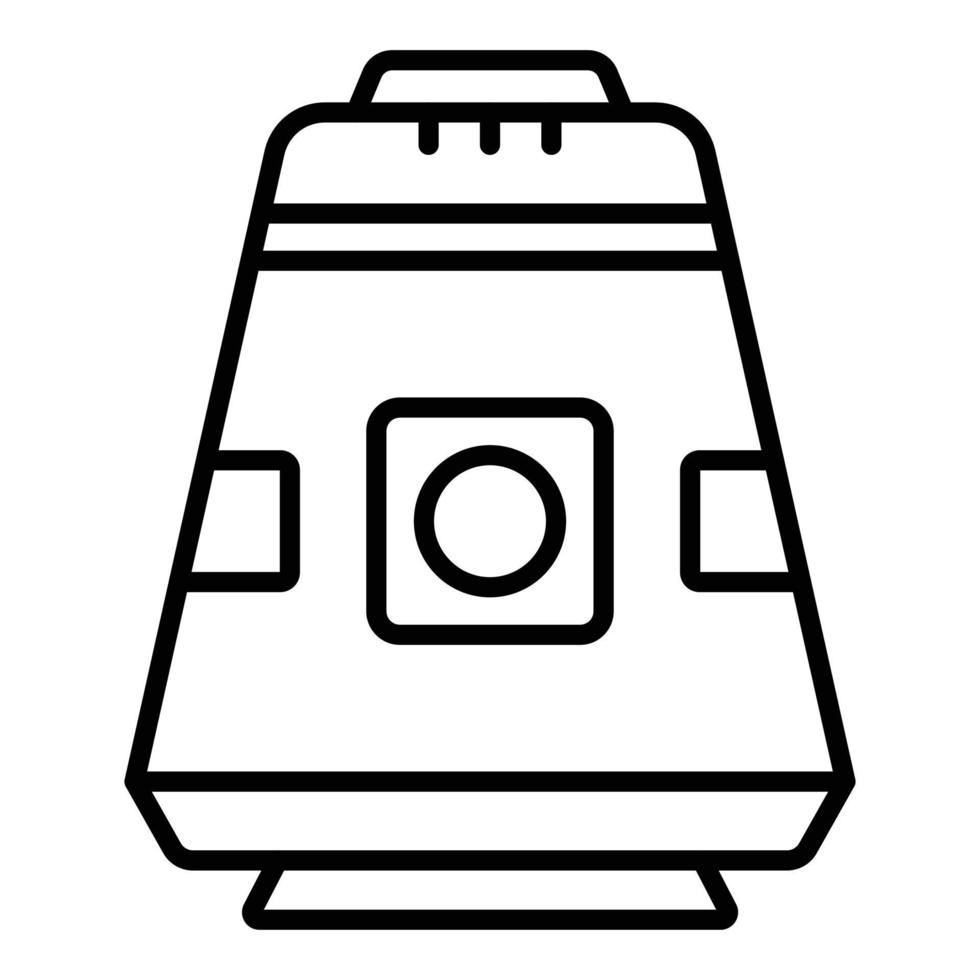 Space Capsule Icon Style vector