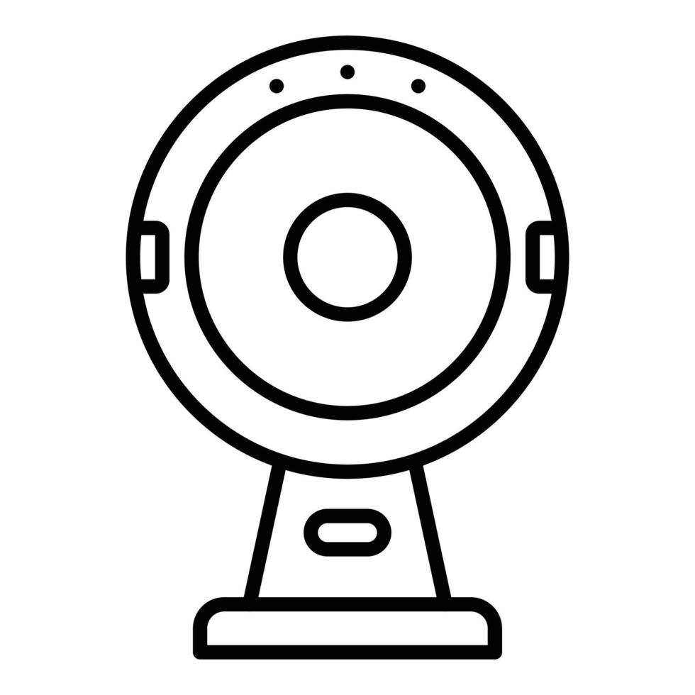 Round Webcam Icon Style vector