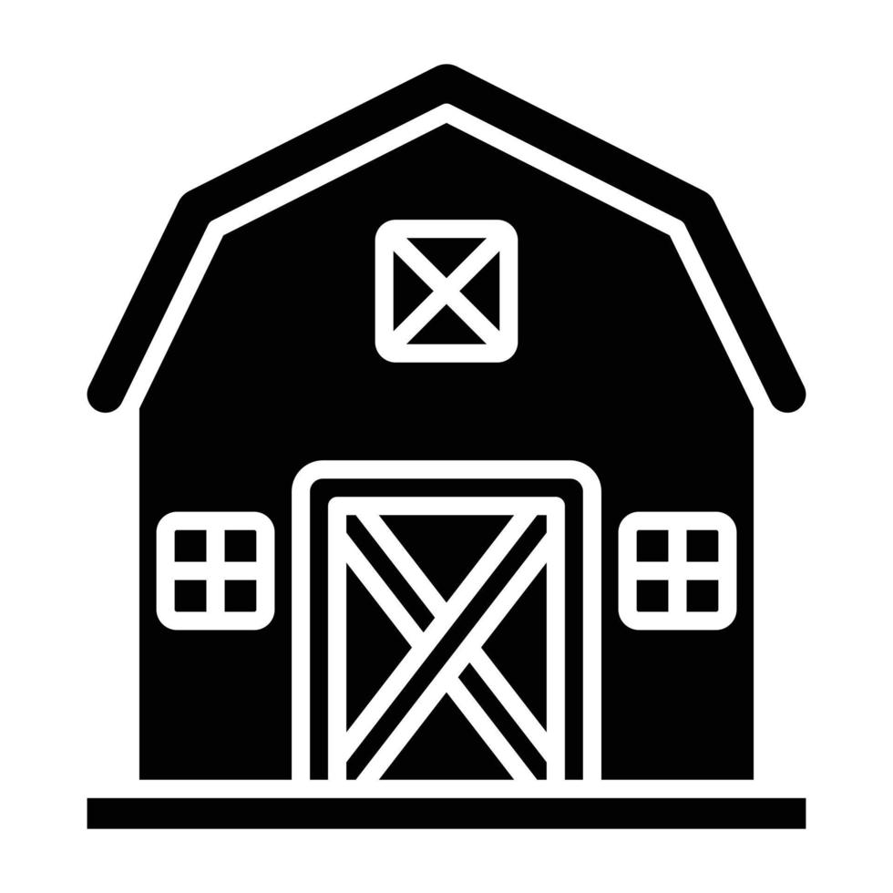 Barn Icon Style vector