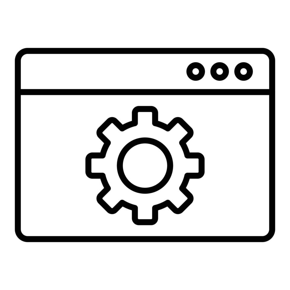 Web Optimization Icon Style vector