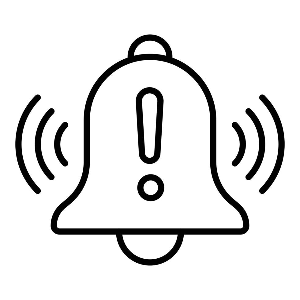 Warning Alarm Icon Style vector