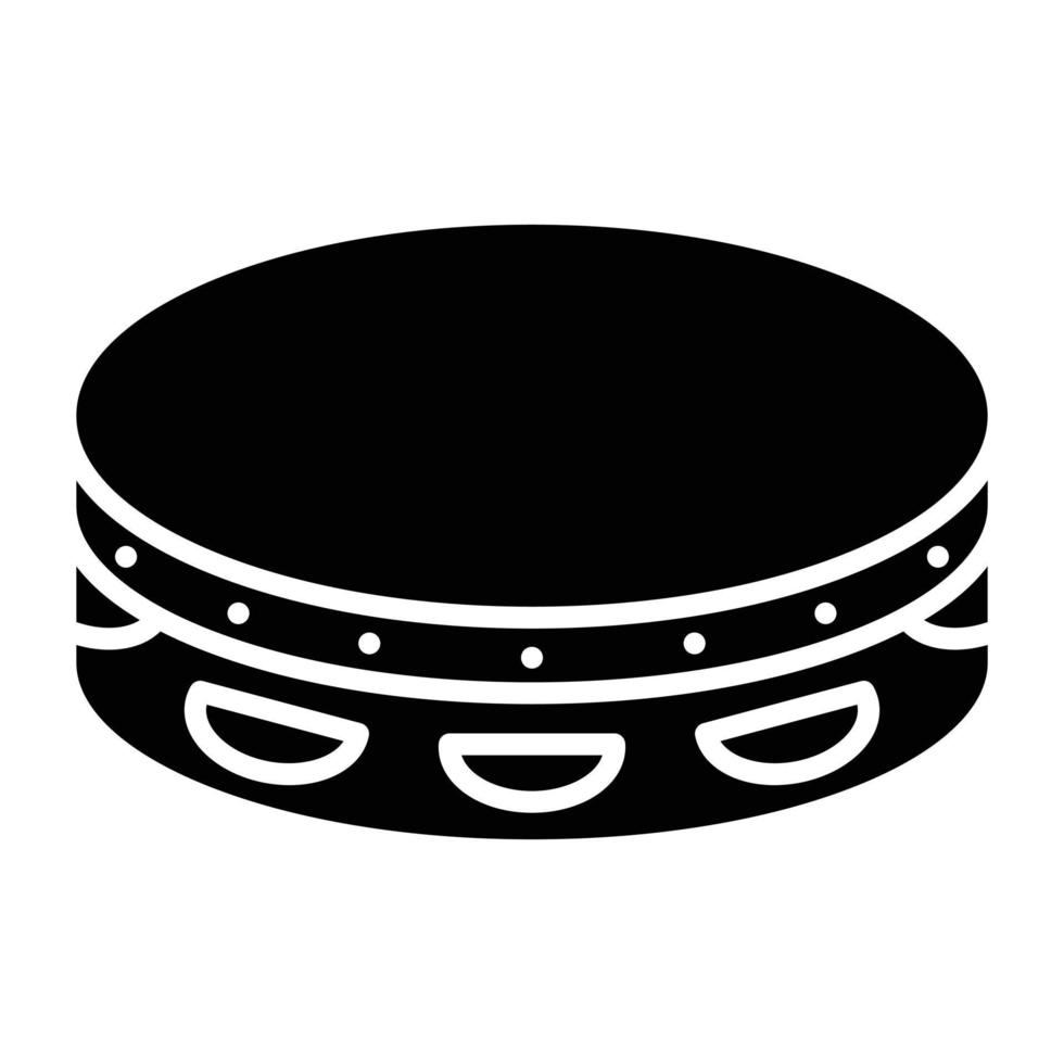 Tambourine Icon Style vector