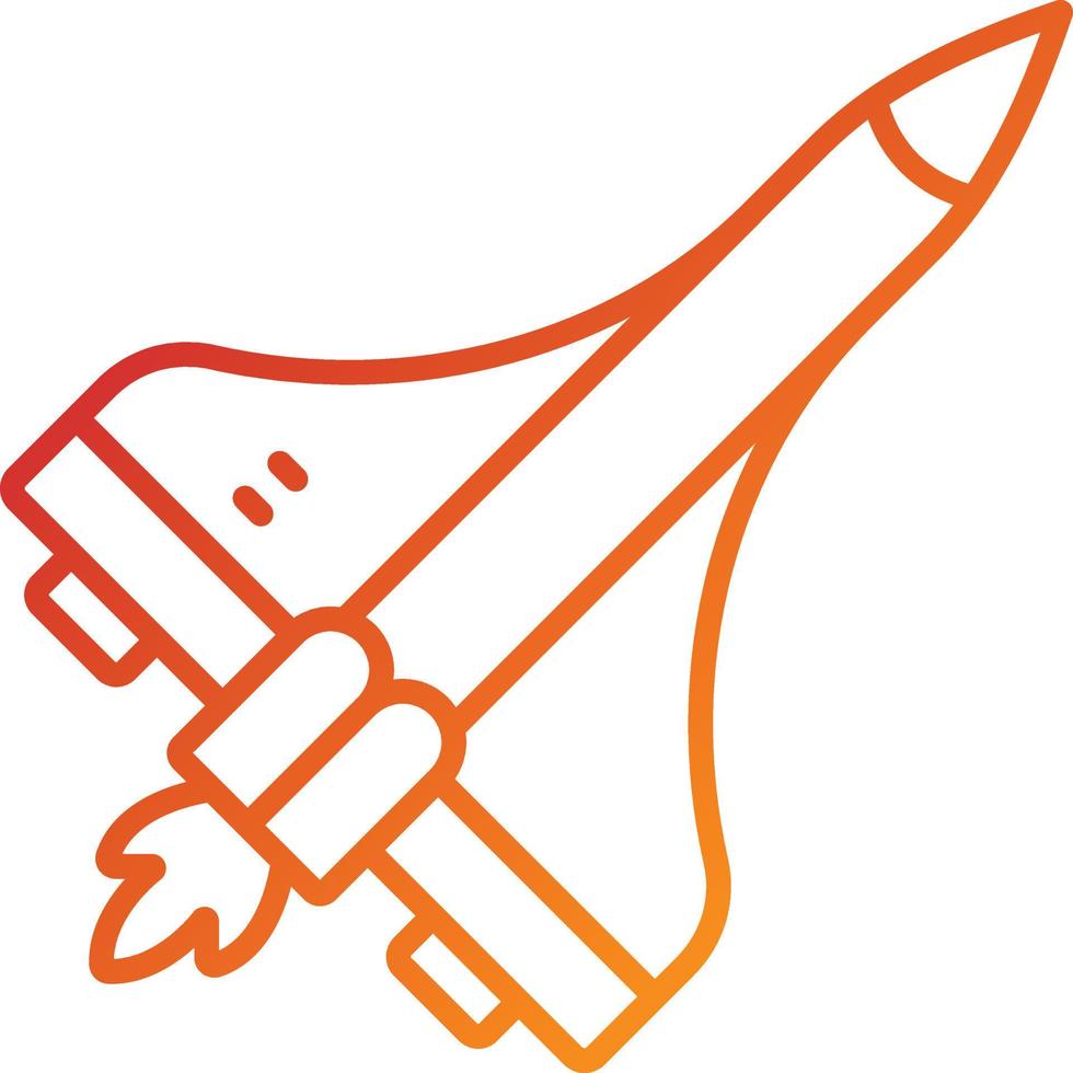 Space Shuttle Icon Style vector