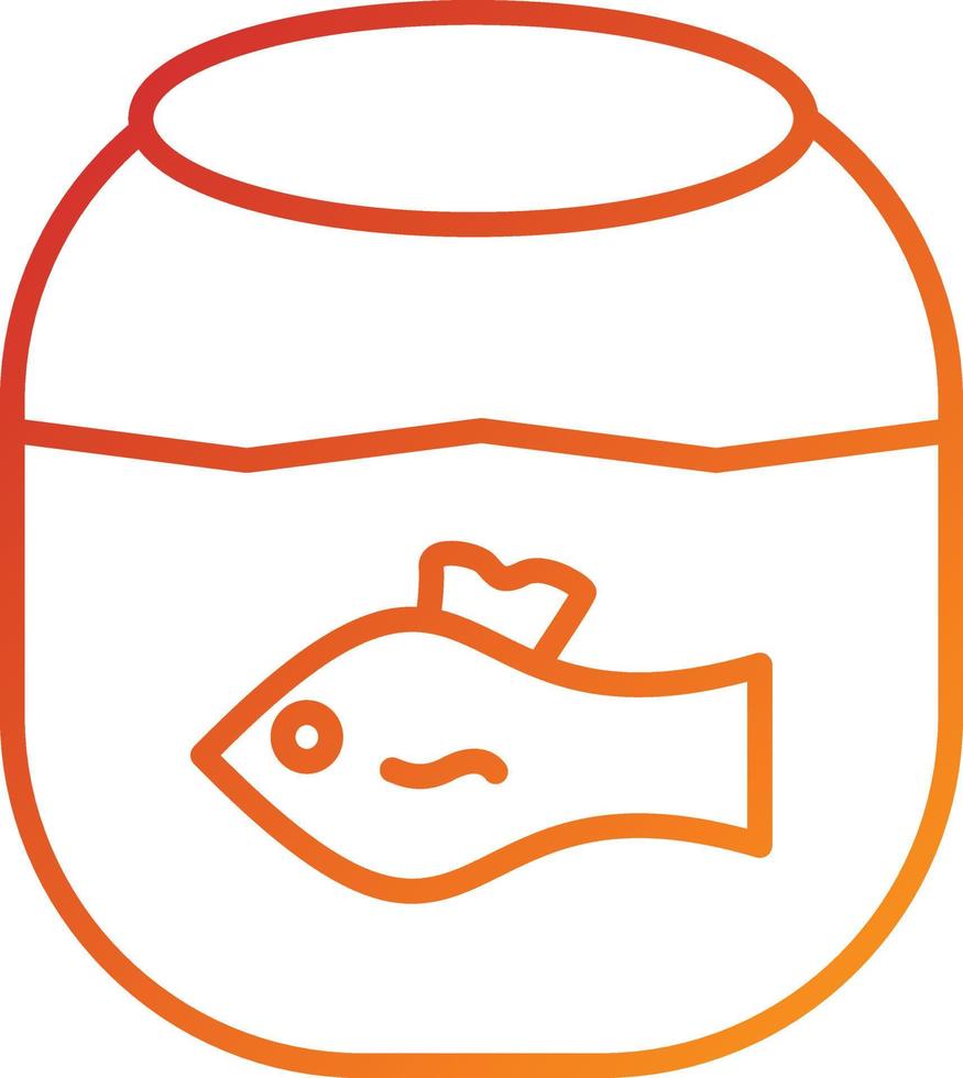 Fish Tank Icon Style vector