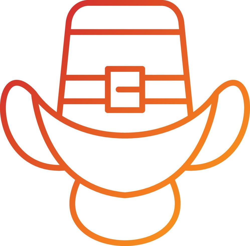 Cowboy Hat Icon Style vector