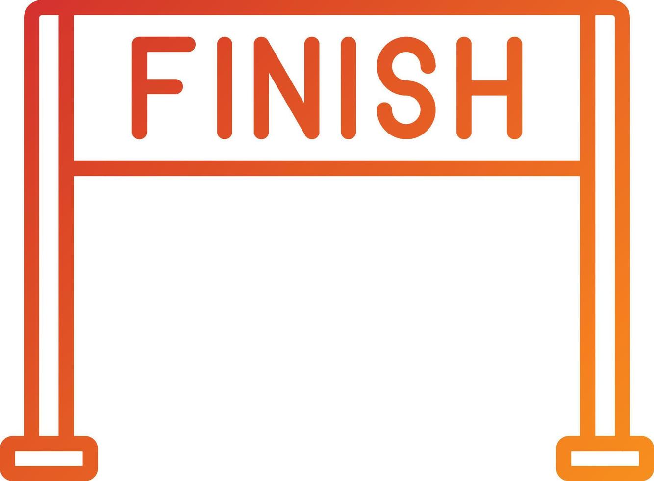 Finish Line Gradient Style vector