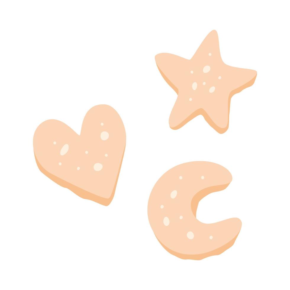 Biscuits or cookies vector hand drawn illustration