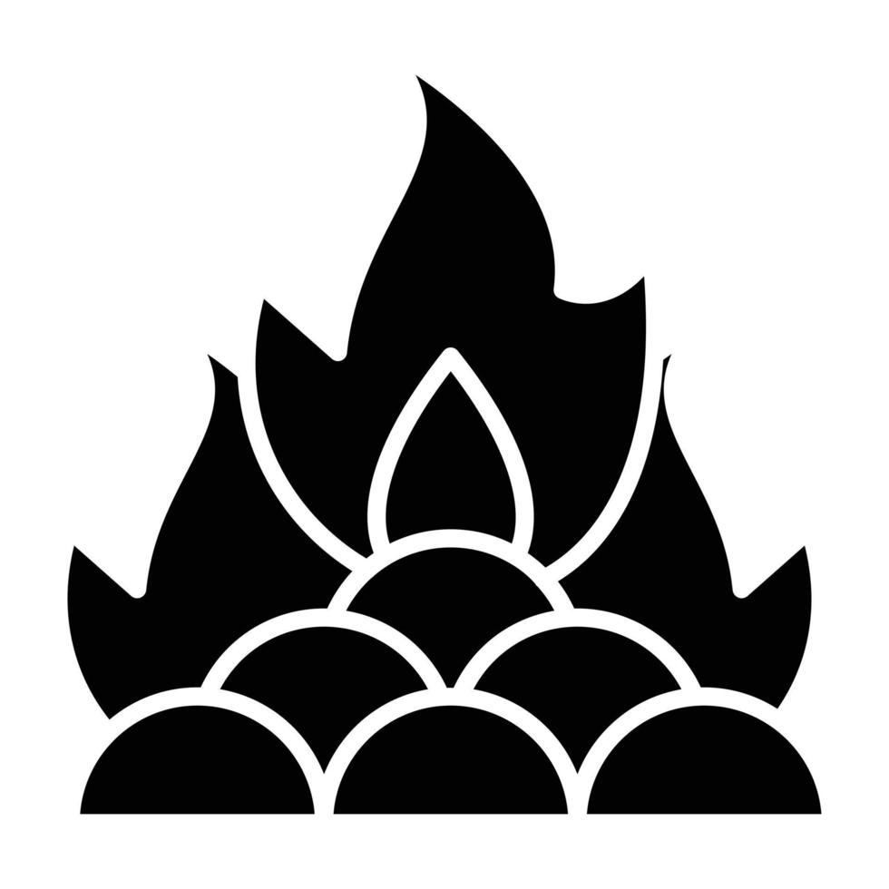 Bonfire Icon Style vector