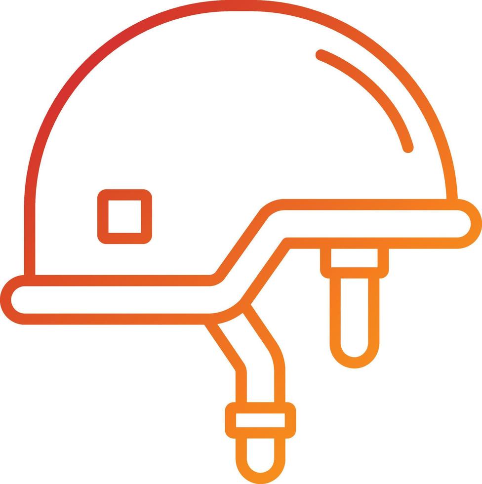 Soldier Helmet Icon Style vector