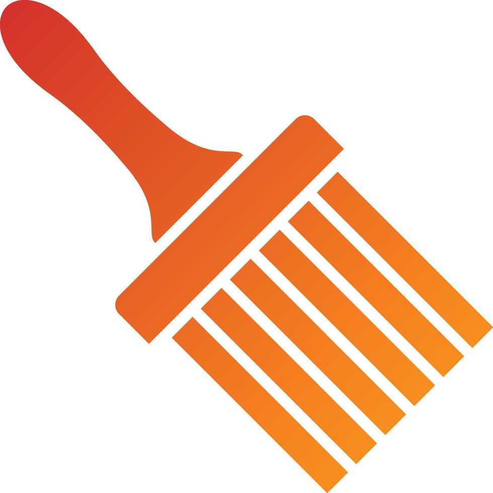 Basting Brush Icon Style vector