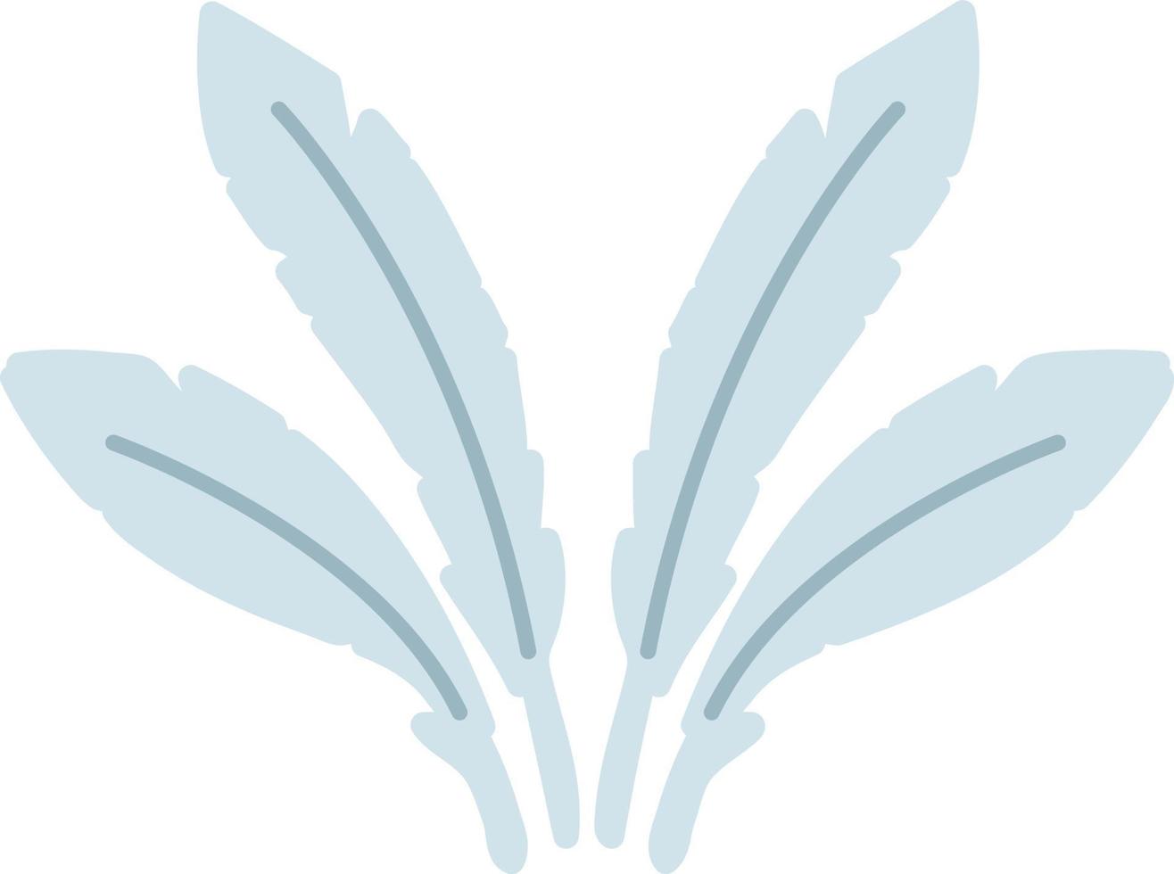 a set of feathers vector