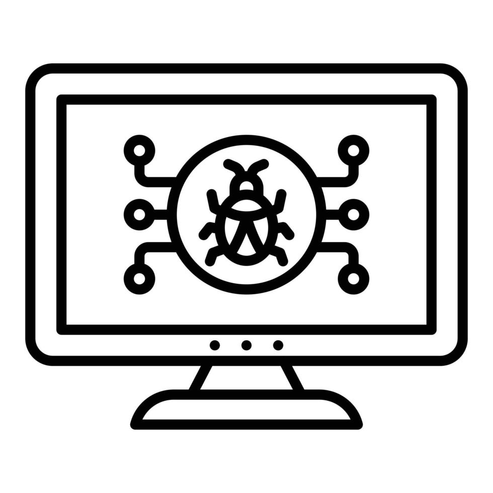 Cyber Attack Icon Style vector